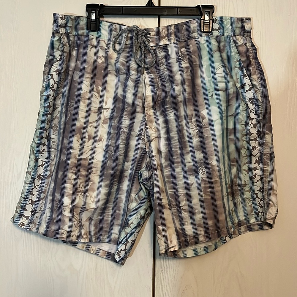 Mens Bugatchi Uomo Print Swim Trunks